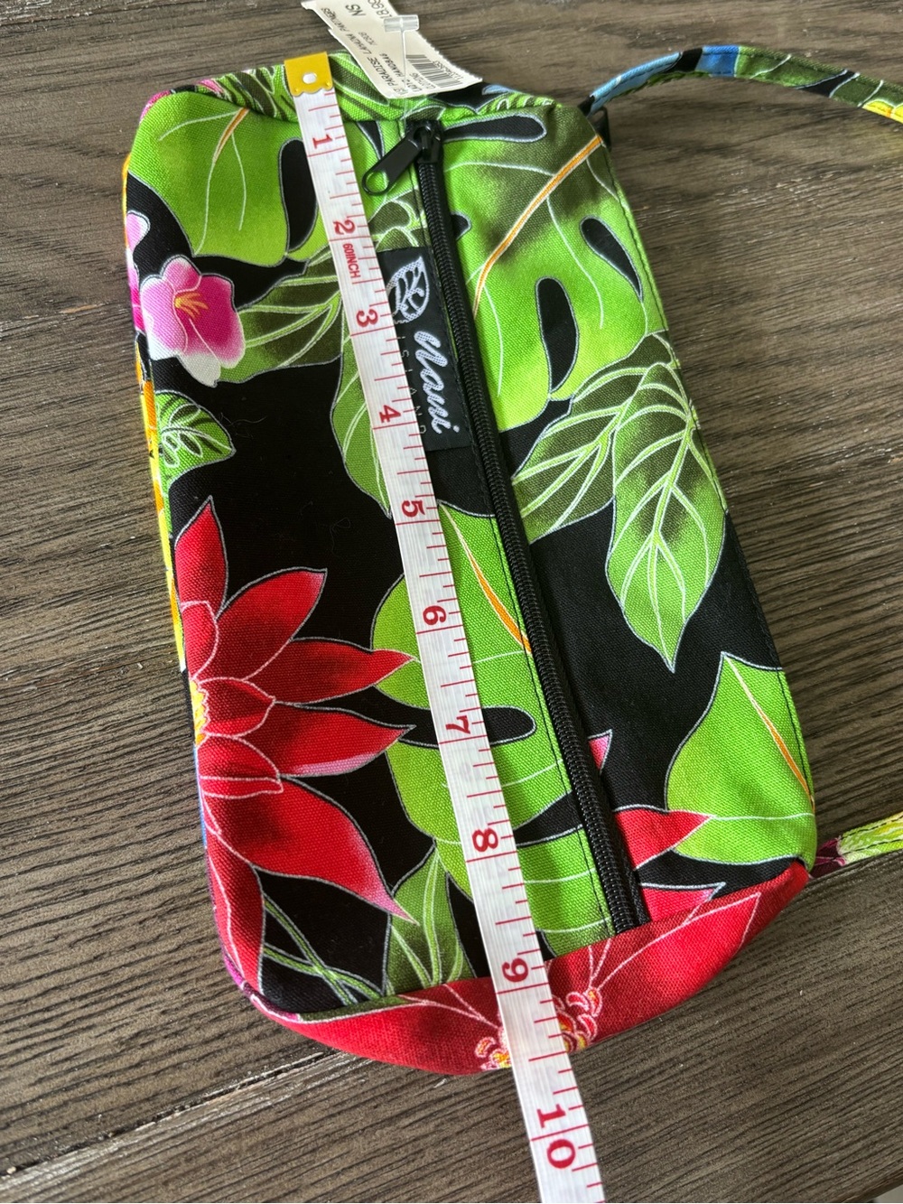 Nani Island Hawaiian Tropical Floral Baguette Shoulder Bag - Picture 9 of 10